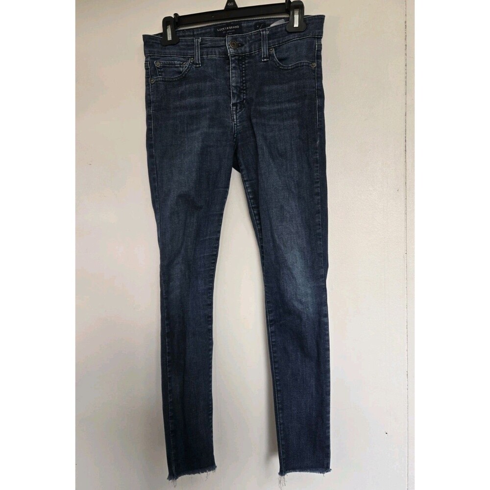 Lucky Brand‎ AVA Skinny Jeans Womens 4 Mid Rise Stretch Denim Medium Wash